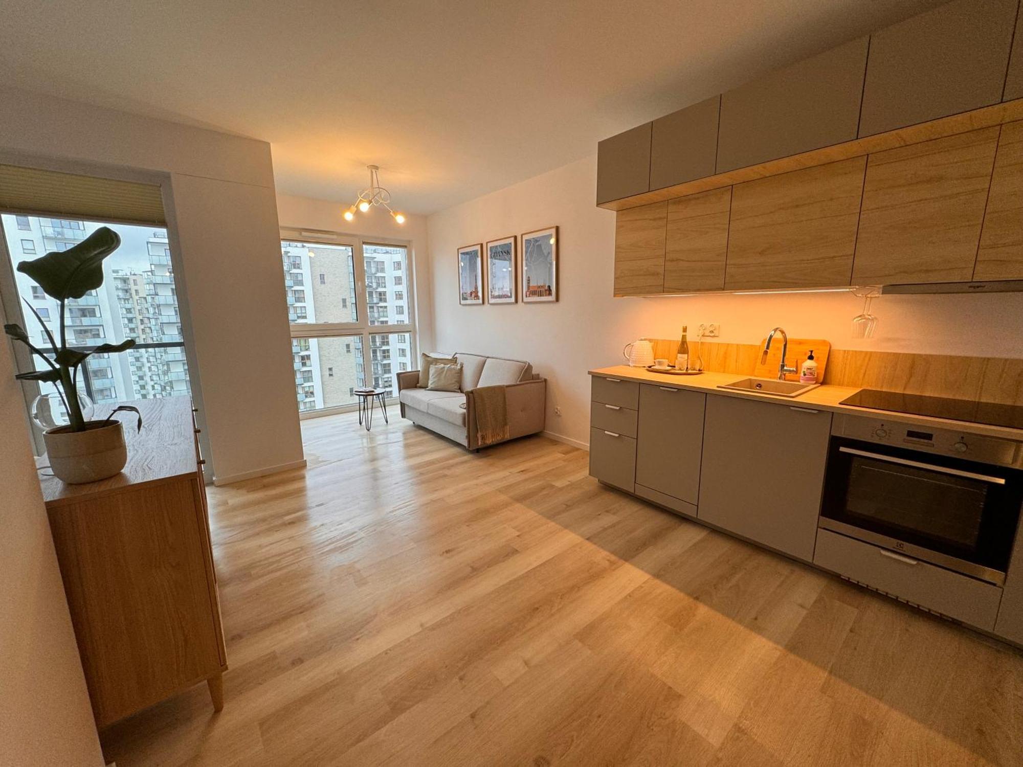 Amber Apartment On 14 Floor Gdańsk Zewnętrze zdjęcie